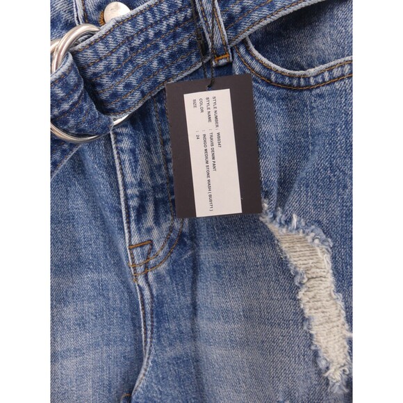 MARISSA WEBB 24 Jeans Travis Denim Pant in Indigo Medium Stone Wash NWT - Picture 6 of 10